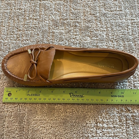 Michael Kors Brown Leather Sutton Moccasin/ Loafers, Comfort, Gold Accents, 9.5M - Picture 11 of 15